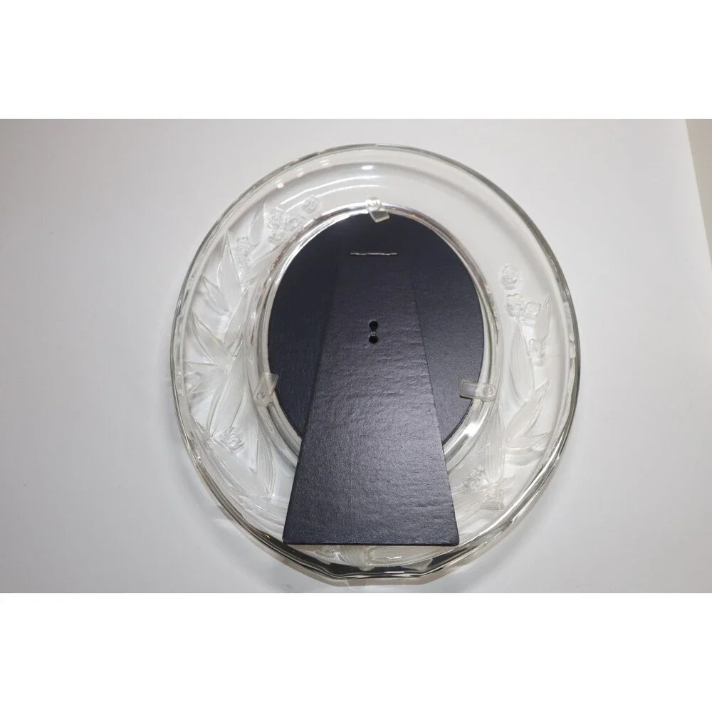 Mikasa Crystal Cherish Oval Picture Frame 11 Half SA 302 829 With Original Box